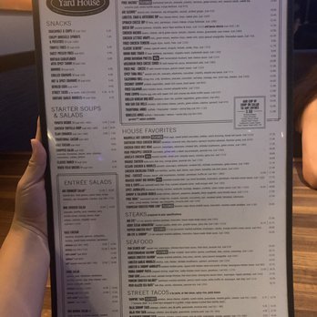 Yard House - MENU - Vegetarian Near Me - Gaithersburg, Maryland Yard House - MENU - Vegetarian Near Me - Gaithersburg, Maryland