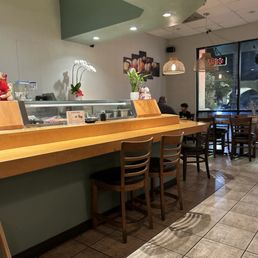 sushi bar area sushi bar area