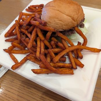 MOOYAH Burgers, Fries & Shakes - Double meat burger and sweet potato fries - Hot Dogs Near Me - Carlsbad, California