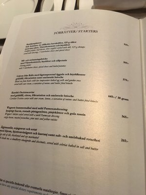 Menu photo 4 Sjömagasinet Göteborg, O