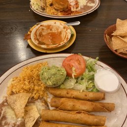 Ground Beef Taco, Cheese Chile Relleno & Cheese Enchilada (Combo 2) and Flautas Entree (No 20) Ground Beef Taco, Cheese Chile Relleno & Cheese Enchilada (Combo 2) and Flautas Entree (No 20)