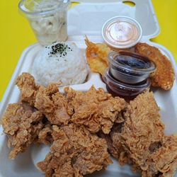 Deluxe fried chicken plate