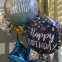 Foil balloons 1 week later