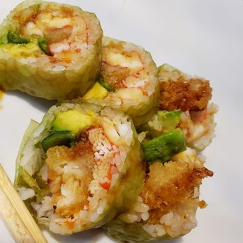 Ok Breakfast & Sushi Bar - Money roll with Jalapeno infused seaweed - Breakfast & Brunch Near Me - Moore, Oklahoma Ok Breakfast & Sushi Bar - Money roll with Jalapeno infused seaweed - Breakfast & Brunch Near Me - Moore, Oklahoma
