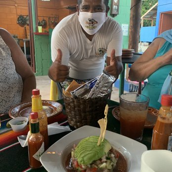 Beans and Rice - Wally delivering the tuna ceviche - Tacos Near Me - Los Barriles, BCS Beans and Rice - Wally delivering the tuna ceviche - Tacos Near Me - Los Barriles, BCS