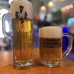 Dead Language Beer Project - Smoked corn lager and sugar leaf.
