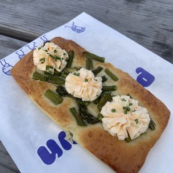 Pufftown Bakehouse - Spicy goat cheese and asparagus pastry - Bakeries Near Me - Seattle, Washington Pufftown Bakehouse - Spicy goat cheese and asparagus pastry - Bakeries Near Me - Seattle, Washington