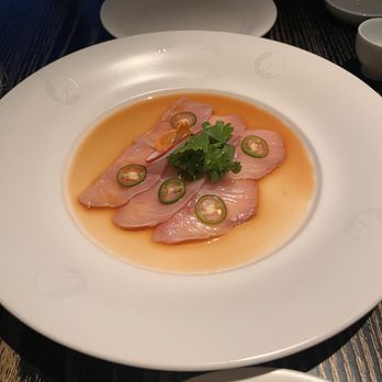 Restaurante Nobu - Yellowtail jalepeño sashimi - Japanese Near Me - Barcelona, B Restaurante Nobu - Yellowtail jalepeño sashimi - Japanese Near Me - Barcelona, B