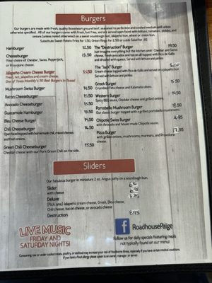 Menu photo 2 Roadhouse Paige Paige, TX Menu photo 2 Roadhouse Paige Paige, TX