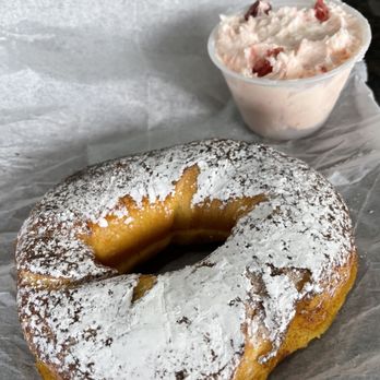 Bagel Pantry - French toast bagel with strawberry cream cheese - Bagels Near Me - South Plainfield, New Jersey