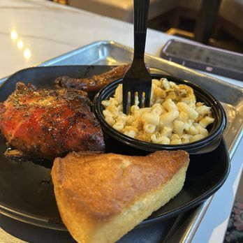 Cornbread - Newark - Baked chicken meal with a side of cornbread and Mac and cheese - Southern Near Me - Newark, New Jersey
