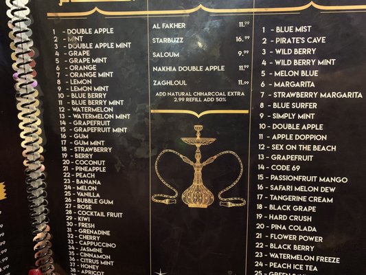 Menu photo 1 Layali Hookah Lounge Kissimmee, FL Menu photo 1 Layali Hookah Lounge Kissimmee, FL
