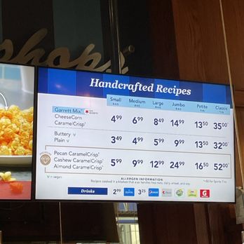 Garrett Popcorn Shops - Menu - Popcorn Shops Near Me - Chicago, Illinois