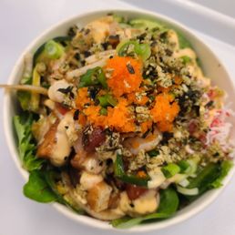Shrimp salmon and ahi bowl Shrimp salmon and ahi bowl