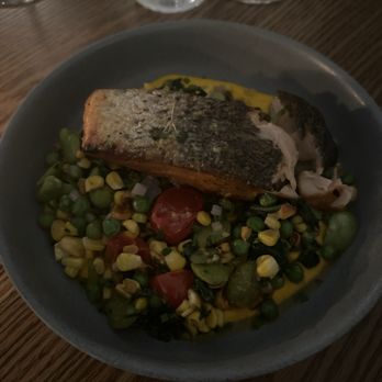 The Falls - Pan Roasted Salmon - Barbeque Near Me - Falls Church, Virginia The Falls - Pan Roasted Salmon - Barbeque Near Me - Falls Church, Virginia