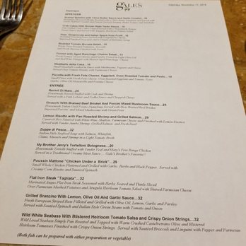 Gale's - Menu - Italian Near Me - Pasadena, California