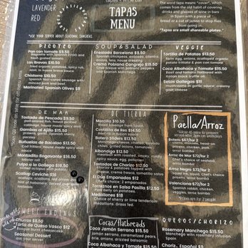 Botero Tapas + Wine Bar - Todays menu - Spanish Near Me - Boerne, Texas