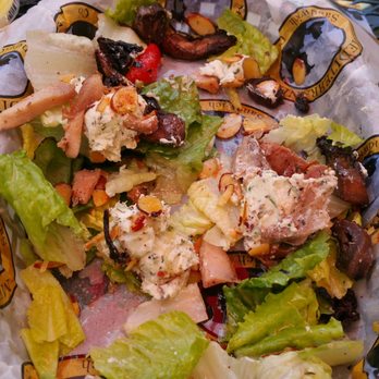 Mediterranean Sandwich - Goat cheese salad half eaten. So yummy and filling. And so much cheese!!! - Mediterranean Near Me - Mobile, Alabama Mediterranean Sandwich - Goat cheese salad half eaten. So yummy and filling. And so much cheese!!! - Mediterranean Near Me - Mobile, Alabama