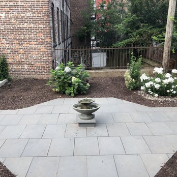 Alushi Enterprise - Yard transformation! He laid this bluestone in an octagonal pattern. - General Contractors Near Me