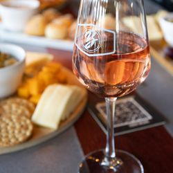 The Winery & Tasting Room by Brewlando - Charcuterie & cheese board with rosé at The Winery & Tasting Room by Brewlando, ICON Park Orlando