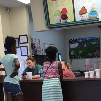 Nancy's Italian Ice - On the phone with customers at the counter - Desserts Near Me - Montgomery, Alabama Nancy's Italian Ice - On the phone with customers at the counter - Desserts Near Me - Montgomery, Alabama