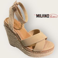 Step up your style game with these stunning wedges from Milano Shoes! #MilanoStyle #WedgeSeason