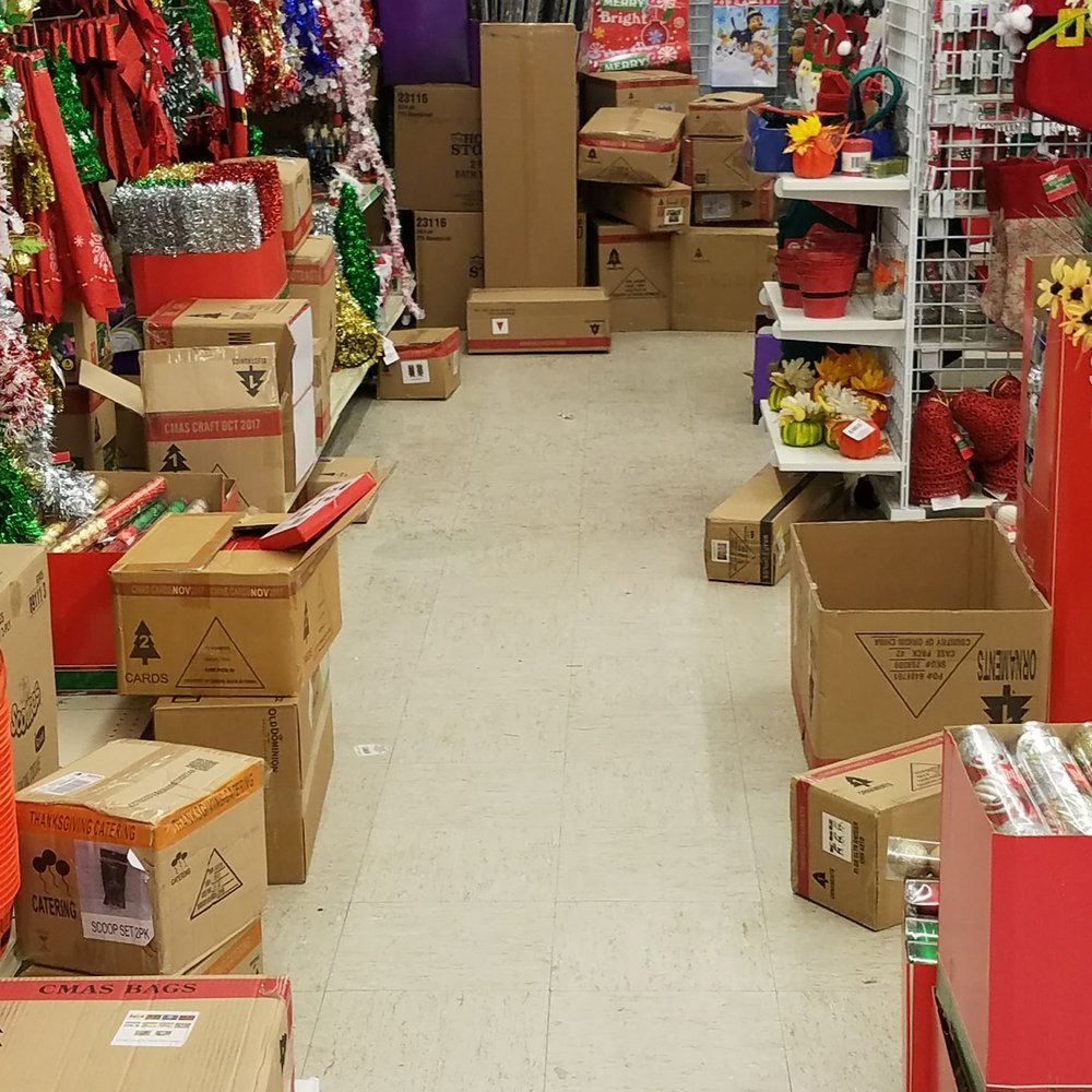 Dollar Tree - This location always has boxes laying around like this on the floor. It is a hazard to walk around the store. - Discount Store Near Me - Olathe, Kansas
