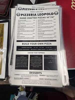 Menu photo 1 Pizzeria Leopold Lakewood, CO Menu photo 1 Pizzeria Leopold Lakewood, CO