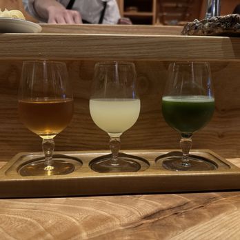 KUSAKABE - sake flight sweet - Sushi Bars Near Me - San Francisco, California KUSAKABE - sake flight sweet - Sushi Bars Near Me - San Francisco, California