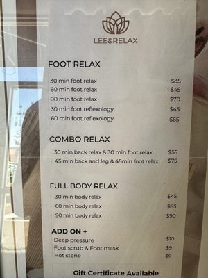 Lee Foot Relax