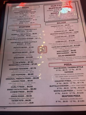 Menu photo 8 C View Inn Cape May, NJ