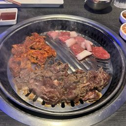 Beef Bulgogi, Spicy Pork Bulgogi, Gen Steak