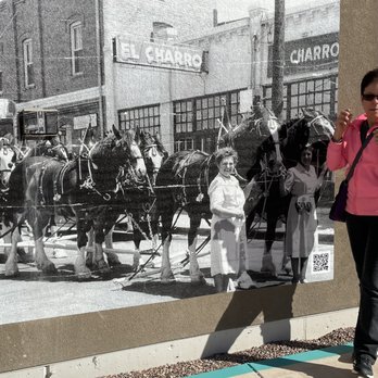 Turquoise Trail - Me in front of an original photo of the first Hispanic Mexican restaurant in town El Charro - Recreation Centers Near Me - Tucson, Arizona Turquoise Trail - Me in front of an original photo of the first Hispanic Mexican restaurant in town El Charro - Recreation Centers Near Me - Tucson, Arizona