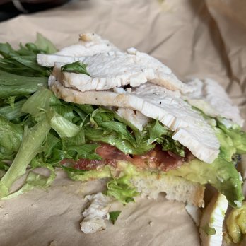 Panera Bread - 2 pieces of turnkey on top of lettuce - Sandwiches Near Me - Citrus Heights, California Panera Bread - 2 pieces of turnkey on top of lettuce - Sandwiches Near Me - Citrus Heights, California