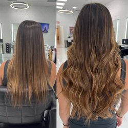 Beauty Locks Hair Extensions - Added some lengths and fullness with tape extensions.