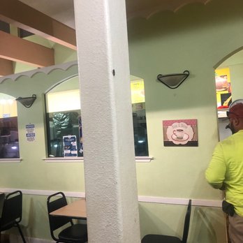 Tacos y Tortas Chalio's 3 - Eating area. Roach!! - Tacos Near Me - Hanford, California