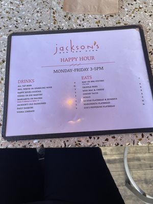 Menu photo 8 Jackson's Bar and Oven Santa Rosa, CA