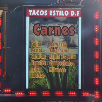 Taqueria Campo Azul - Carnes Menu - Food Trucks Near Me - Houston, Texas Taqueria Campo Azul - Carnes Menu - Food Trucks Near Me - Houston, Texas