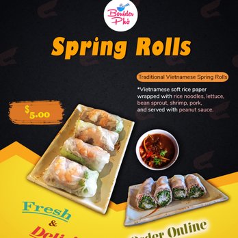 Boulder Pho - Vietnamese Spring Roll (Gỏi Cuốn) - Vietnamese Near Me - Boulder, Colorado