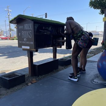 Dom Von Studio - Take a book/ leave a book at our Little House of Books book stand - Piercing Near Me - Los Angeles, California Dom Von Studio - Take a book/ leave a book at our Little House of Books book stand - Piercing Near Me - Los Angeles, California