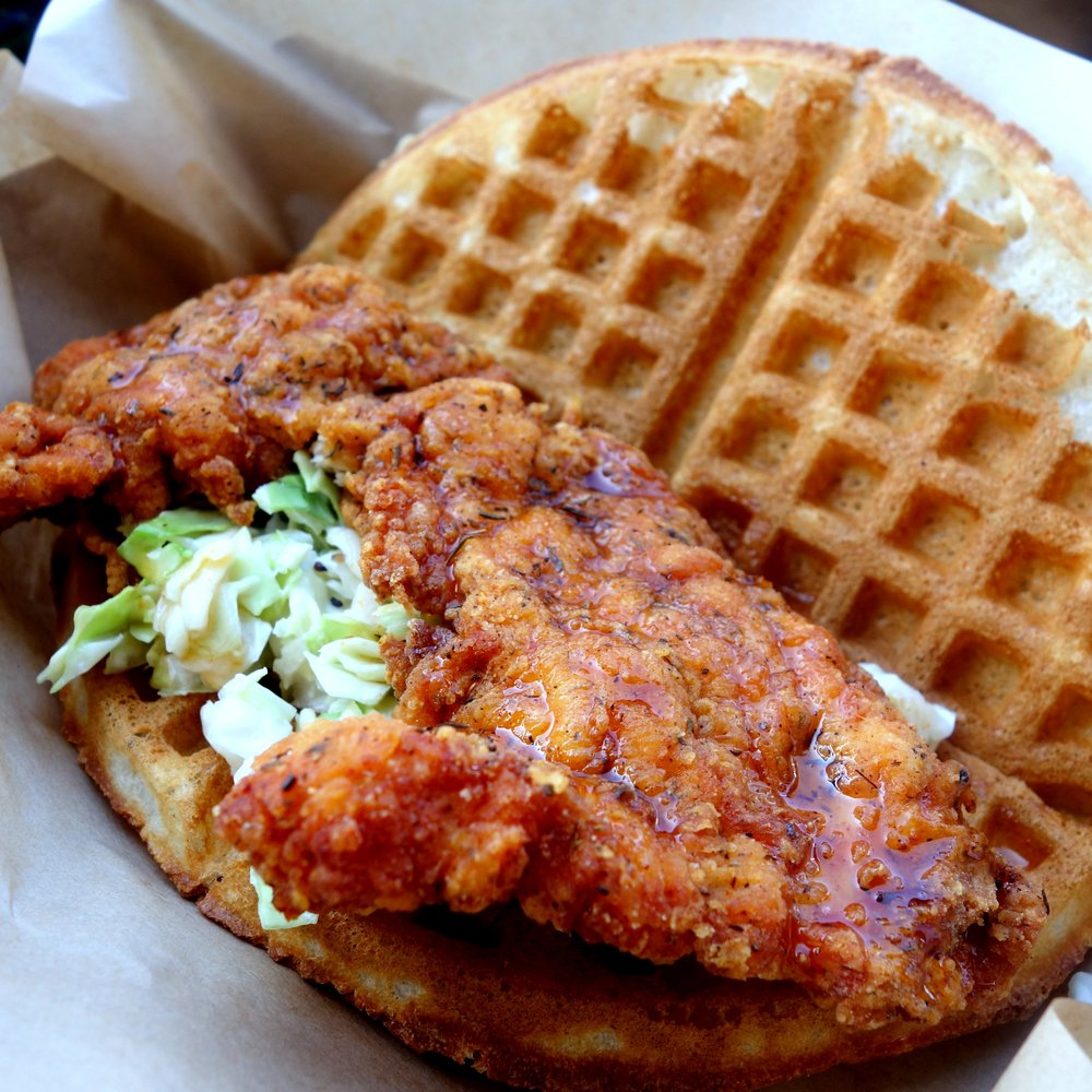 Bruxie - chicken and waffles!! delish!!! - Sandwiches Near Me - Orange, California Bruxie - chicken and waffles!! delish!!! - Sandwiches Near Me - Orange, California