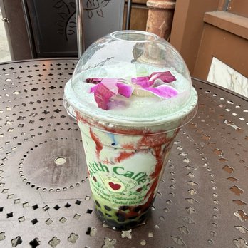 Urth Caffé - Orange - Aloha Matcha with boba - Coffee & Tea Near Me - Orange, California