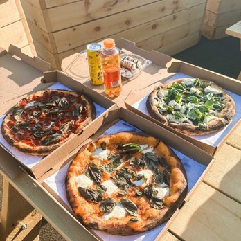 Josie’s Pizza Bar - three different pizzas - Pizza Near Me - Glen Cove, New York Josie’s Pizza Bar - three different pizzas - Pizza Near Me - Glen Cove, New York