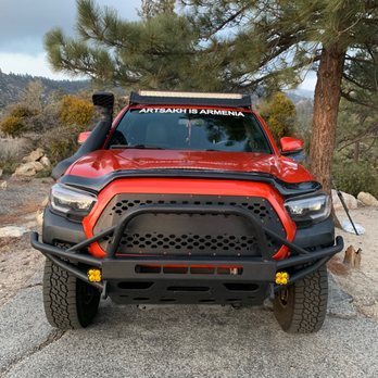 Auto Perfection Group - Installed front metal bumper, headlights, custom body trimming to fit exactly, off-road accessories and lights, snorkel, and light bar. - Body Shops Near Me - Glendale, California