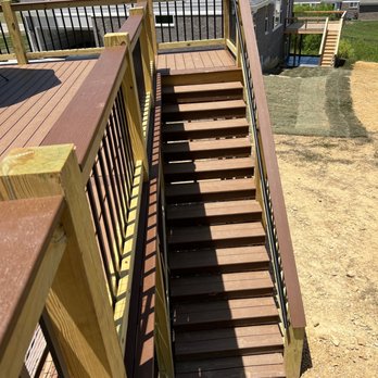 Flanagan Hardscaping - a view of a deck with stairs - Decks & Railing Near Me - Crestwood, Kentucky Flanagan Hardscaping - a view of a deck with stairs - Decks & Railing Near Me - Crestwood, Kentucky