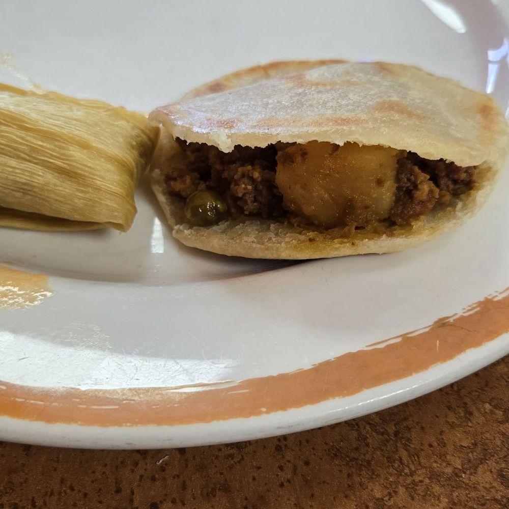 Cactus Mexican Buffet - Chicken tamale (left) gordita (right) - Mexican Near Me - Henderson, Nevada