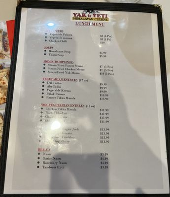 Menu photo 7 Yak & Yeti Himalayan Cuisine Fishers, IN Menu photo 7 Yak & Yeti Himalayan Cuisine Fishers, IN