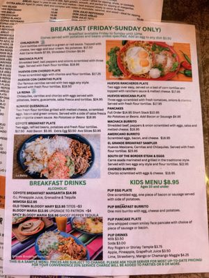 Menu photo 8 Cafe Coyote San Diego, CA Menu photo 8 Cafe Coyote San Diego, CA