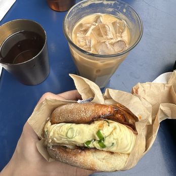 B-Side Foods - Spicy breakfast sandwich with mushrooms and ham - Breakfast & Brunch Near Me - Seattle, Washington B-Side Foods - Spicy breakfast sandwich with mushrooms and ham - Breakfast & Brunch Near Me - Seattle, Washington