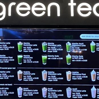Nana's Green Tea - Menu - Drinks - Hot or Cold Option (May 2023) - Coffee & Tea Near Me - Honolulu, Hawaii Nana's Green Tea - Menu - Drinks - Hot or Cold Option (May 2023) - Coffee & Tea Near Me - Honolulu, Hawaii